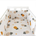 Nordic Stars Baby Bed Thicken Bumpers Zipper Design One-piece Crib Around Cushion Cot Protector Pillows 200*30 CM HuggingBub BL 