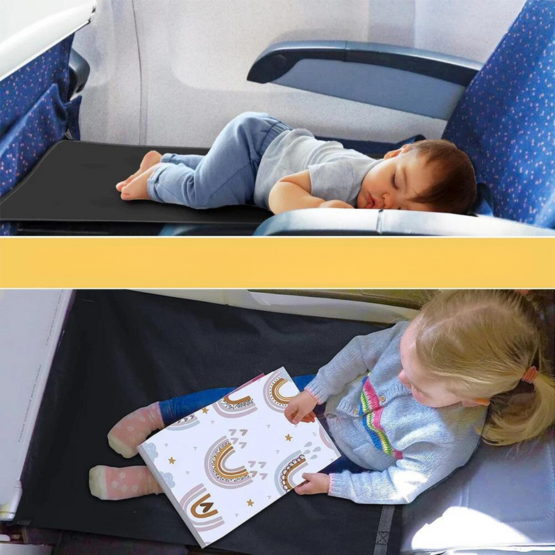 Kids Airplane Seat Extender - Portable Airplane Travel Bed Kids Airplane Seat Extender - Portable Travel Seat Cushion HuggingBub 