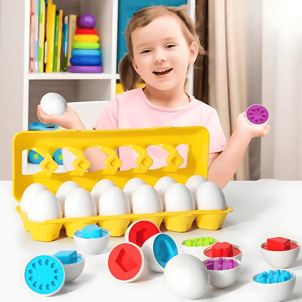 Montessori Toys: Egg 3D Puzzle Game - Smart Math Learning & Educational Toy for Kids Montessori Toys: Egg 3D Puzzle Game - Smart Math Learning & Educational Toy for Kids HuggingBub 