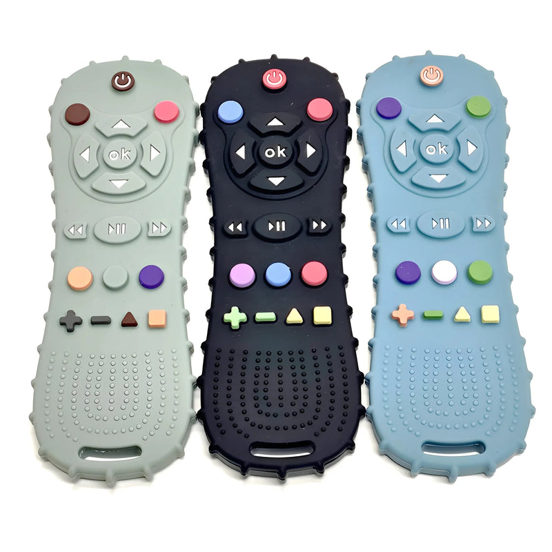 Silicone Soothe & Play Remote Control Teether Silicone Soothe & Play Remote Control Teether HuggingBub 