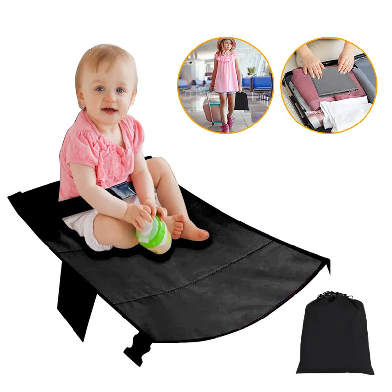 Kids Airplane Seat Extender - Portable Airplane Travel Bed Kids Airplane Seat Extender - Portable Travel Seat Cushion HuggingBub 