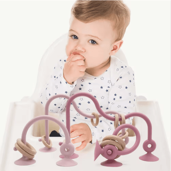 Montessori-Style Soft Teething Rings Montessori-Style Soft Teething Rings HuggingBub 